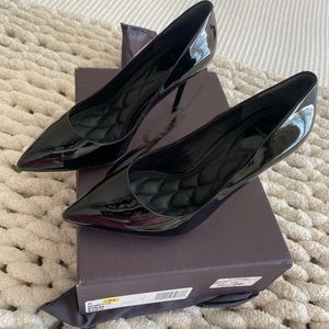 Brian Atwood Malika Black Patent leather pumps size 6